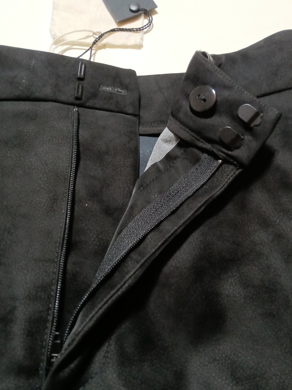 Gianni Bini Black Wide-Leg Velvet Pants - Picture 13 of 16